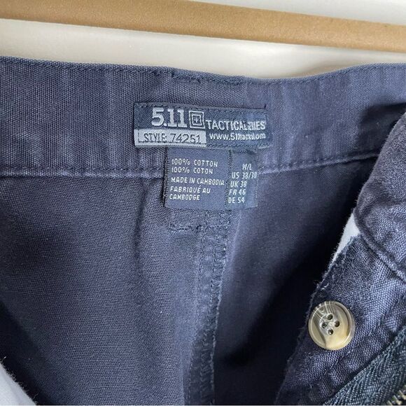 5.11 Tactical Cotton Canvas Pants Fire Navy Blue Police EMT 74251 Size 38/30 - Picture 5 of 6
